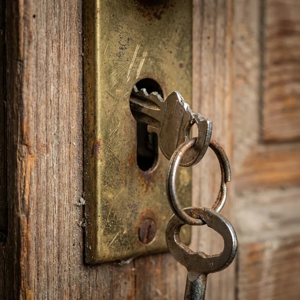 Clés cassées dans la porte